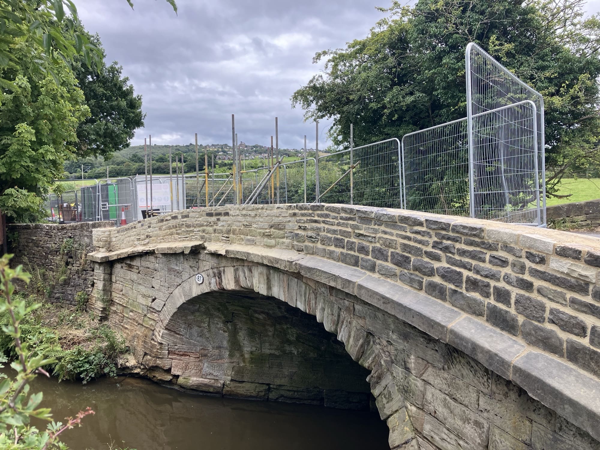 Lyons Stonework team performing RTA bridge repairs, restoring stone structures and ensuring safety.