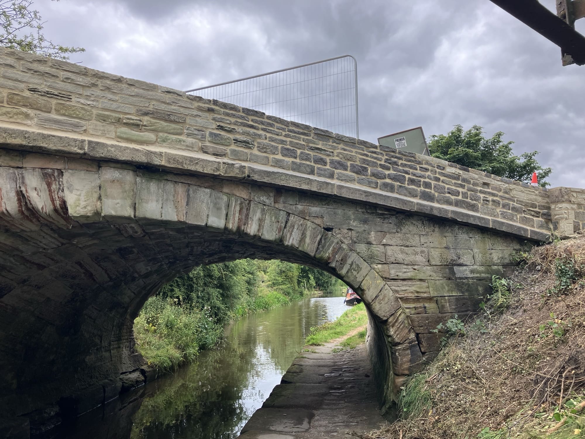 Lyons Stonework team restoring and repairing a historic stone bridge, ensuring structural safety and aesthetic preservation.